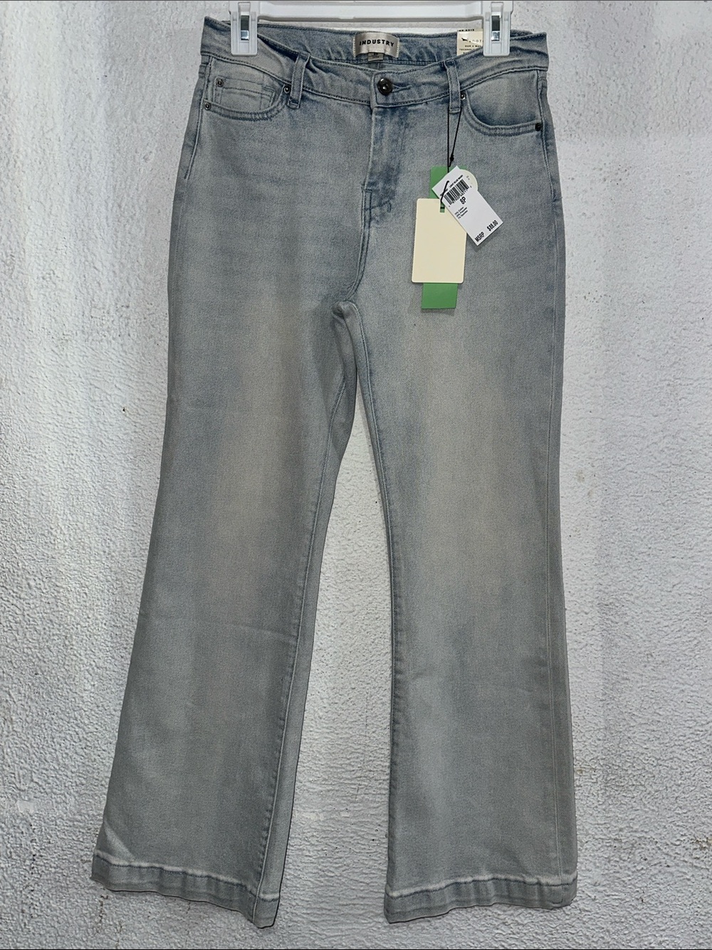 Light Gray Flare Jeans for Women - Unbranded